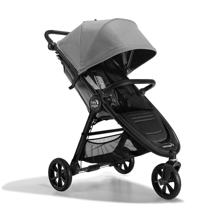 City Mini GT2 All-Terrain Stroller Black Complete with Adjustable Handlebar Hand-Operated Parking Brake and Car Seat Adapter