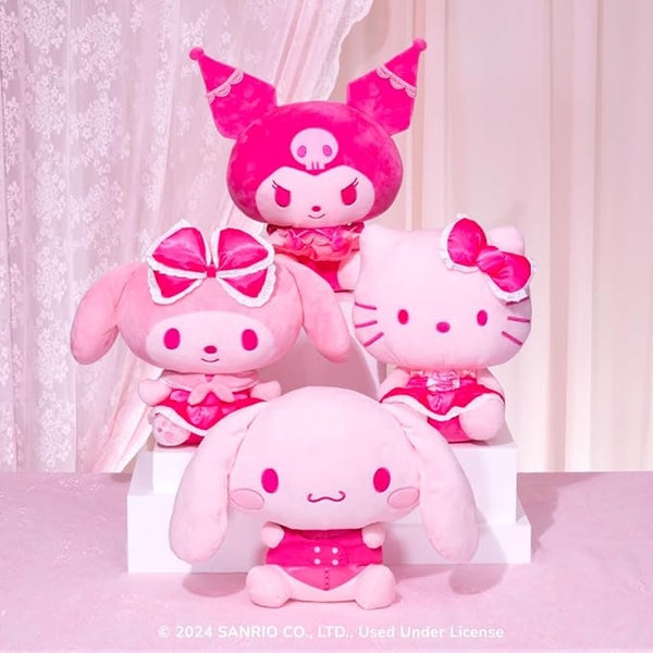 Hello Kitty Loves Cheer Bear 10" Collectible Plush 2-Pack - Soft, Huggable Material!