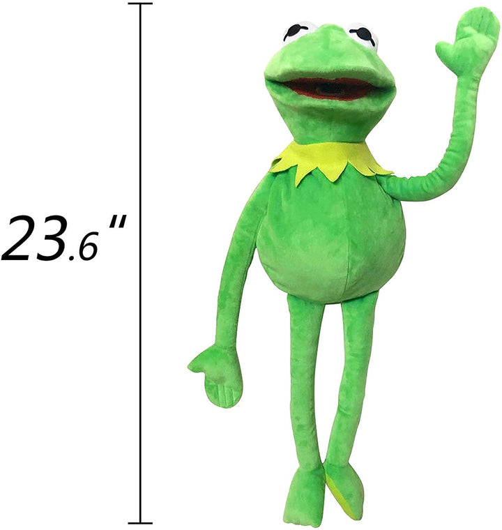 Kermit Frog Hand Puppet, Kermit the Frog Stuffed Plush Toy for Boys & Girls, the Puppet Movie Show Soft Frog Doll for Role Play - 24 Inches