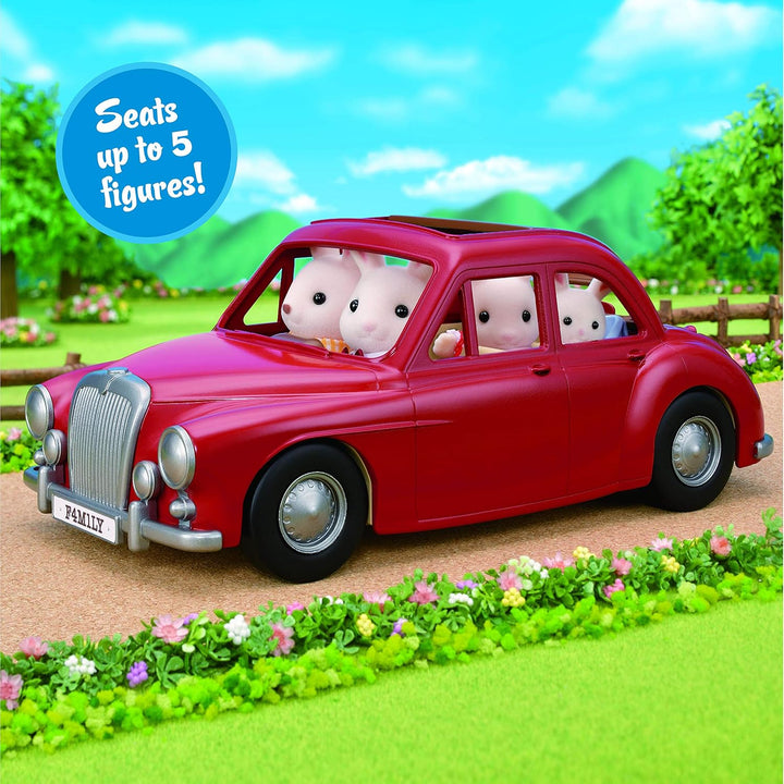 Family Cruising Car for Dolls, Toy Vehicle Seats up to 5 Collectible Figures
