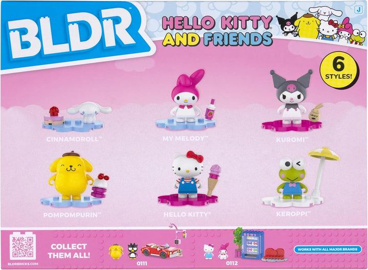 Hello Kitty and Friends Minifigures 6-Pack - Hello Kitty, Cinnamoroll, Pompompurin, My Melody, Keroppi, & Kuromi - Amazon Exclusive - Ages 8+, 0142
