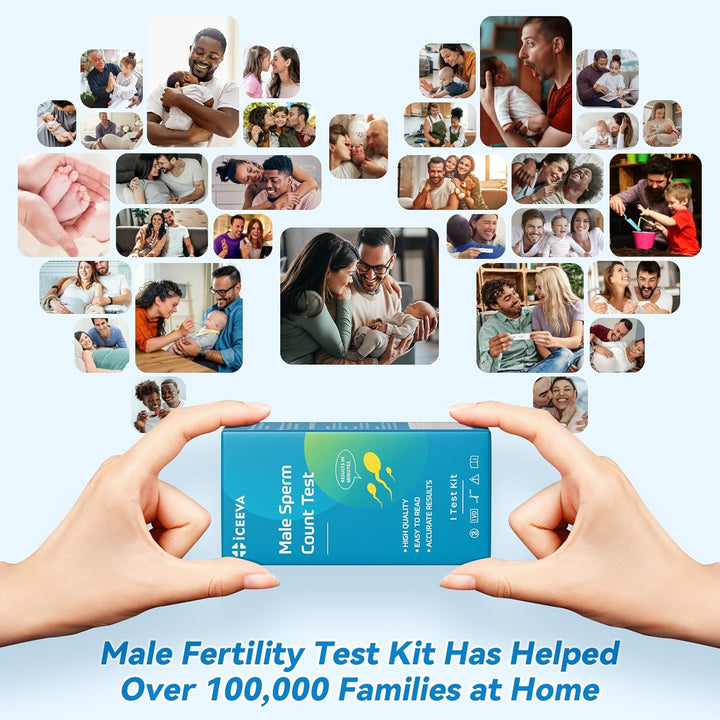 Semen Analysis, Male Sperm Concentration Test Kit for Men- Shows Normal or Low Sperm Count