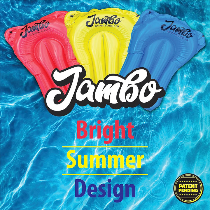 3 Pack Inflatable Body Boards for Water Slides, Boogie Boards for Pool, Lake & Slip Slides, Lightweight Floating Water Toys for Kids & Adults