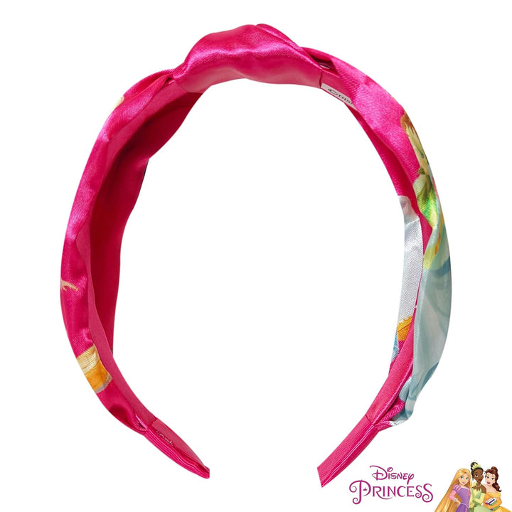 Licensed Disney Princesses Knotted Headband - Thick Headbands for Girls - One Size Fit All - Hair Accessories for Her Ages 3+