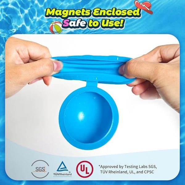 SOPPYCID 12PCS Reusable Water Balloons - Quick Fill Water Balls Toys for Toddler Age 4-8 - Refillable Magnetic Self-Sealing Water Splash Bomb for Summer Party Pool Outdoor Beach Toys for Kids Age 8-12