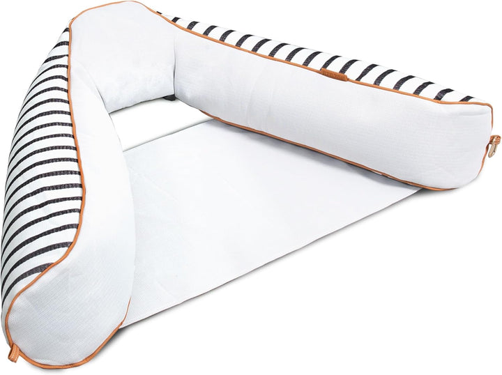 Noodle Sling, No Inflation Needed, Pool Float with Armrests, Quick Draining Fabric, Cup Holder