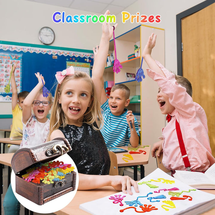 Sticky Hands Bulk 30 PCS Party Favors for Kids 4-8,8-12 Year Stretchy Sticky Hand Feet Goodie Bags Stuffers for Kids Mini Classroom Prizes Student Gifts Teacher Must Haves Birthday Trinkets Slap Hand