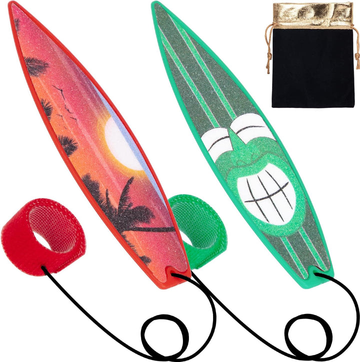 Finger Surfboard for Car Ride, 6PCS Mini Surfboard for Kids-Wind Surfboard Fingerboard for Car Window (6 Colors with Receive Bag)