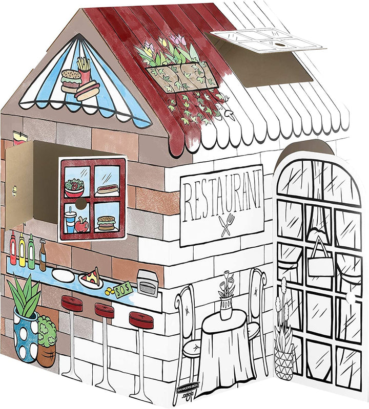 at Play Color in Treats N' Eats Playhouse, Cardboard Playhouse and Life Size Craft Activity for Kids and Families
