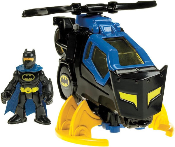 Imaginext DC Super Friends Batman Toy Batcopter Helicopter & Figure Set for Preschool Pretend Play Kids Ages 3+ Years