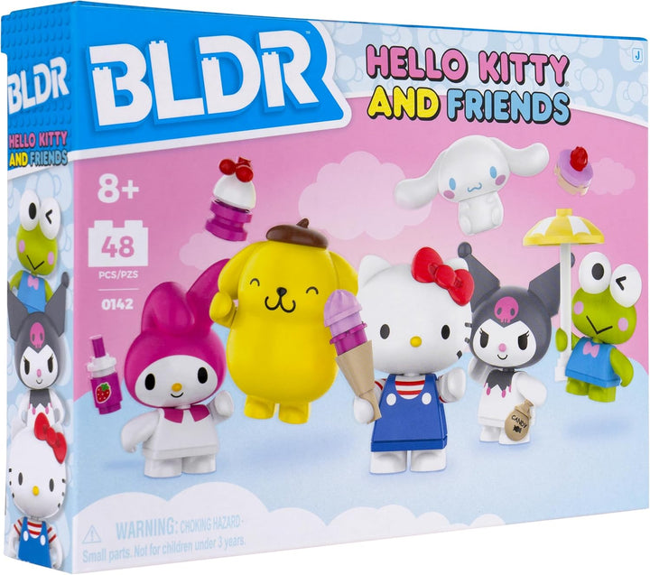 Hello Kitty and Friends Minifigures 6-Pack - Hello Kitty, Cinnamoroll, Pompompurin, My Melody, Keroppi, & Kuromi - Amazon Exclusive - Ages 8+, 0142