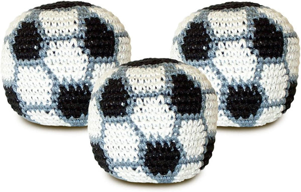 Soccer Hacky Sack Crocheted Footbag