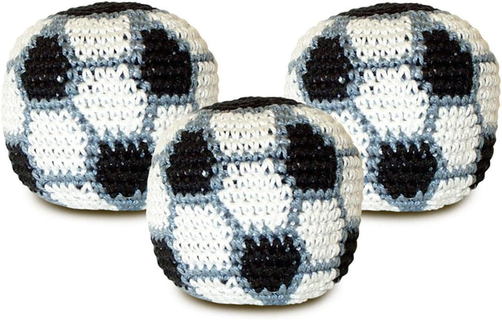 Soccer Hacky Sack Crocheted Footbag