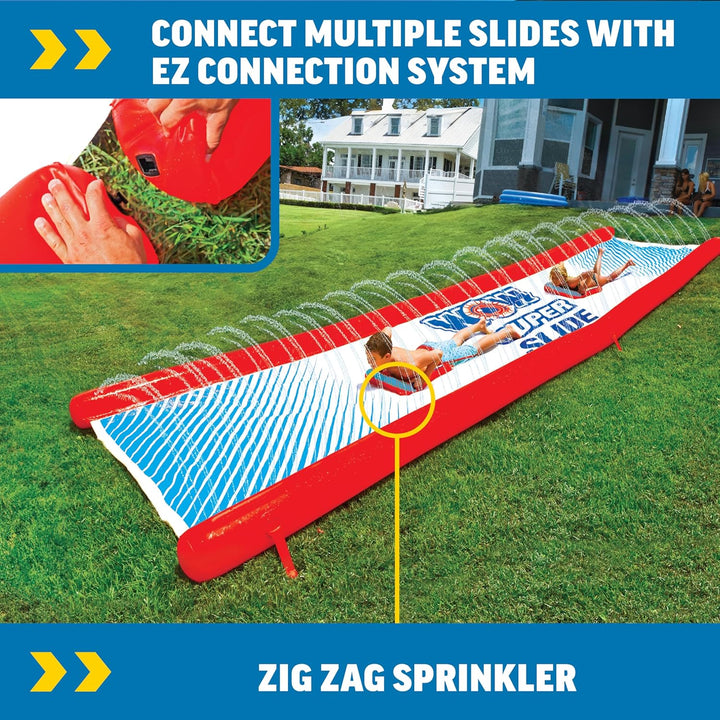 Super Slide Giant Backyard Slip and Slide with Sprinkler, Extra Long Water Slide 25 X 6 Ft
