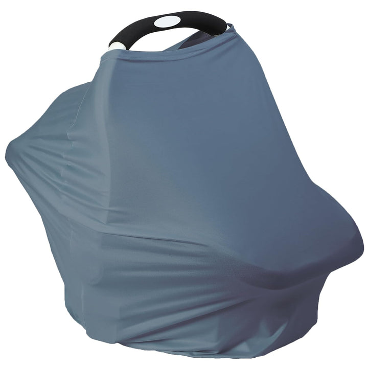 Breathable Car Seat Cover for Babies – Multi-Purpose Soft Rayon Nursing Cover for Breastfeeding, High Stretchy Infant Carseat Canopy, Stroller Cover (Smooth Rayon, Roman Green)
