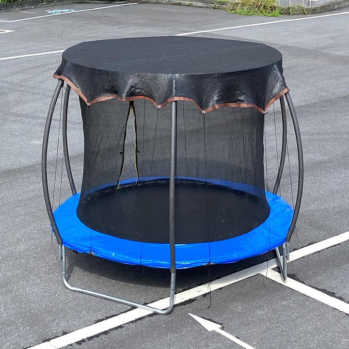 Trampoline Shade Cover round 14FT, Outdoor round Trampoline Cover for Sun Protection and Block Leaves, Easy to Install, Tent Only (14FT)