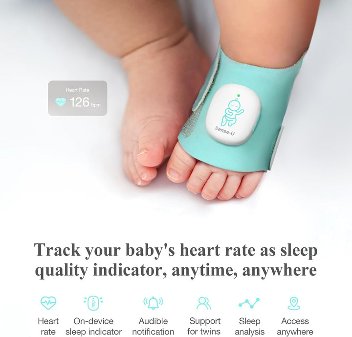 Smart Sock Shoe Baby Monitor (Long Range) – Track Baby’S Heart Rate, Movement, and Sleep with Real-Time Alerts from Anywhere
