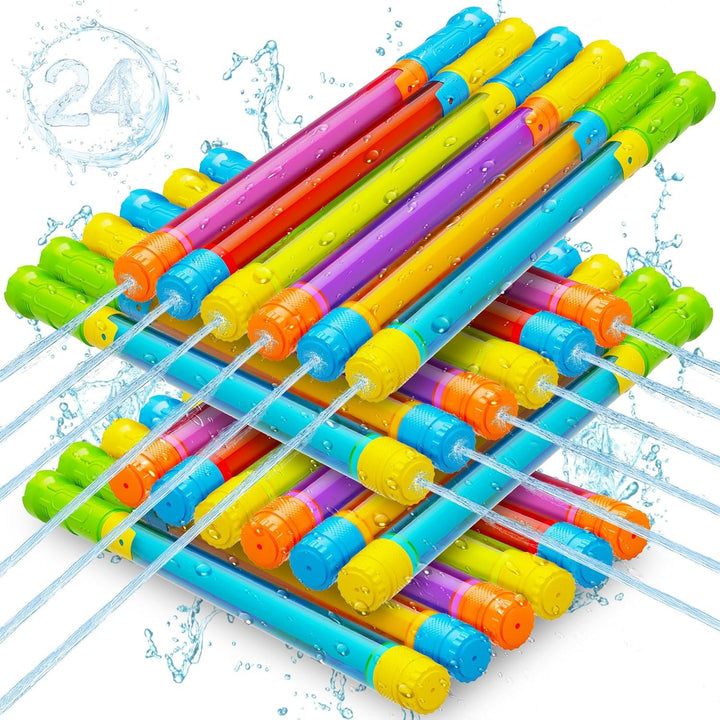 Water Gun Squirt Toys for Kids Adults: Shoot up to 40 Feet - Outdoor Super Blaster Water Guns for Kids Age 3-4-5-8-12 Bulk - Fun Water Squirter Toy for Swimming Pool Beach Summer outside Party Games