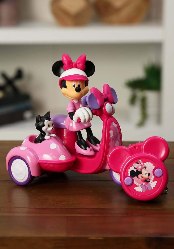 Toys Disney Junior Minnie Mouse Roadster RC Scooter, 7" Pink with White Polka Dots