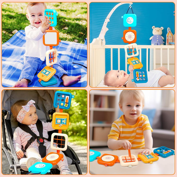 Busy Board for 1 Year Old Montessori Toys for 1 2 Boy Girl Toys Toddler Car Airplane Travel Activities Essentials 1-3 Busy Cube Stocking Learning Education Baby Toy 12-18 Months Birthday Gifts 1 2 3
