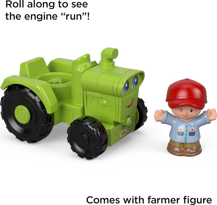 Little People Toddler Toy Helpful Harvester Tractor, Farm Vehicle & Figure Set for Preschool Pretend Play Kids Ages 1+ Years