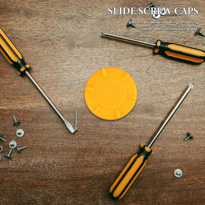 5Pcs Kids Slide Screw Caps: Plastic Fixing Covers for Indoor Toddler Slides - Replacement Parts for Playground Maintenance - Inner Diameter 3.1Cm