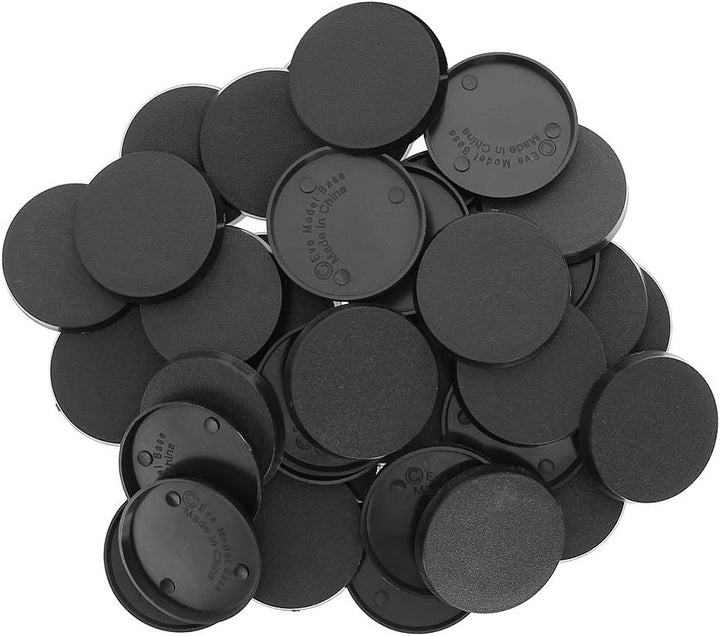 MB540 40Pcs round Plastic Model Bases 40Mm or 1.57Inch for Gaming Miniatures or Wargames Table Games