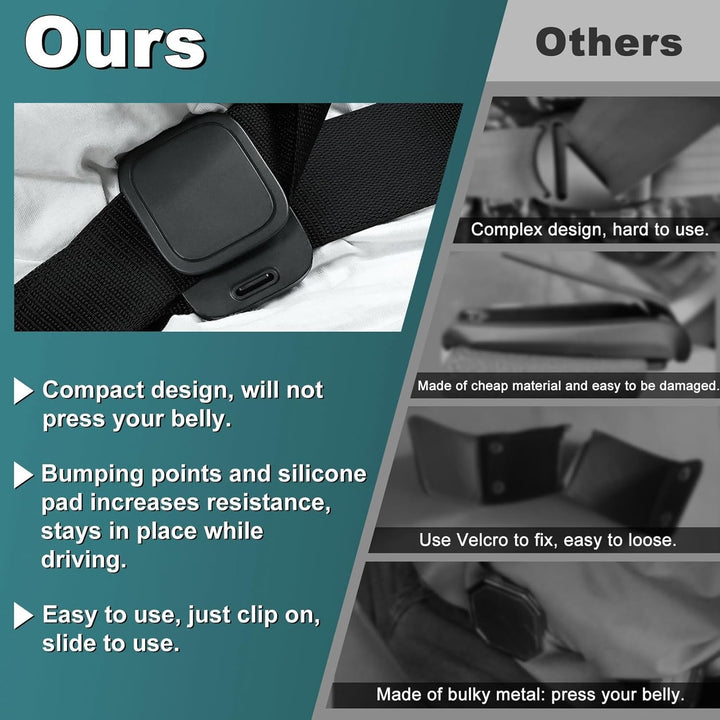 2 Packs Car Seat Belt Clips - Universal Seatbelt Adjuster Clips - Seat Belt Adjuster for Adults Kids,Designed Solely for Comfort Adjustment