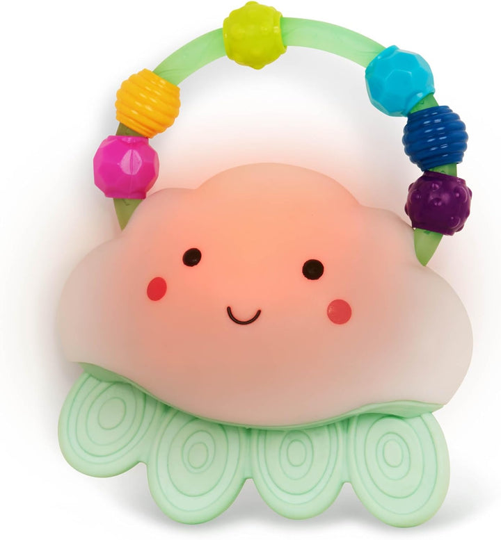 – Baby Light – up Cloud Rattle – Rain – Glow Squeeze – Sensory Development & Comfort - Teething Rattle Toys for Babies 3+ Years Months
