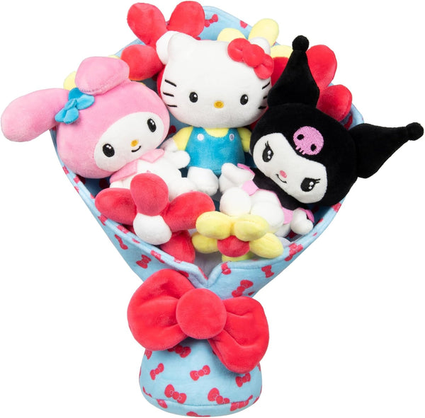 Hello Kitty and Friends - 12-Inch Plush Celebration Bouquet - 9 Plush Included - Officially Licensed Sanrio Product From