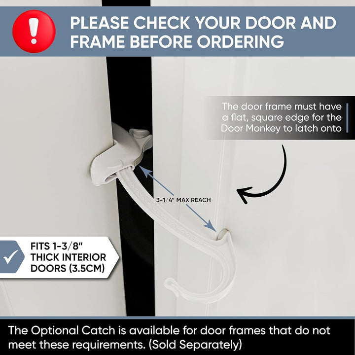 Child Proof Door Lock & Pinch Guard - for Door Knobs & Lever Handles - Easy to Install - No Tools or Tape Required - Baby Safety Door Lock for Kids - Very Portable - Great for Dogs & Cats