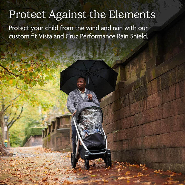Performance Rain Shield for Vista and Cruz Strollers / Waterproof and Windproof Coverage / Ventilated Design / Quick Attachment / Easy Access to Child