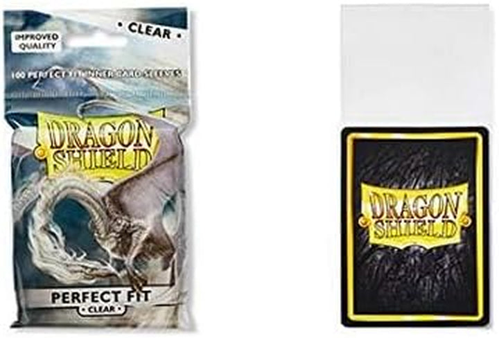 2 Packs  Inner Sleeve Clear Standard Size 100 Ct Card Sleeves Individual Pack
