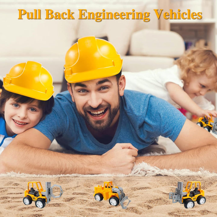 24PCS Mini Construction Vehicles,Play Figure Vehicles,Pull Back Engineering Vehicles,Toy Figure Construction Vehicles,Small Construction Toys for Birthday Party Favors,Gifts