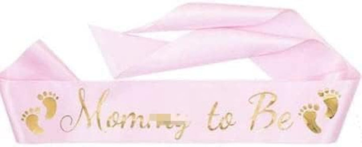 Pink Baby Shower Sash for Mom to Be Sash Baby Boy Shower Decorations Daddy to Be Badge Baby Shower Decorations Girl - Gender Reveal Decorations