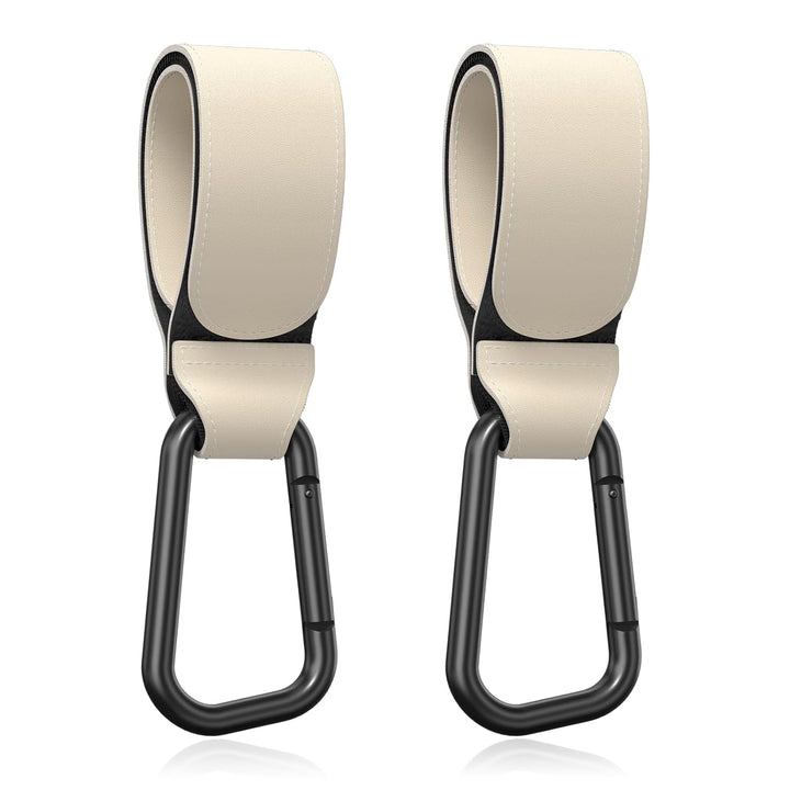Baby Stroller Hooks for Hanging Bags, Universal Stroller Clips Accessories, Mommy Hook for Diaper Bag, Shopping Cart, Purse, Backpack - 2 Pack, Abstract Leaf