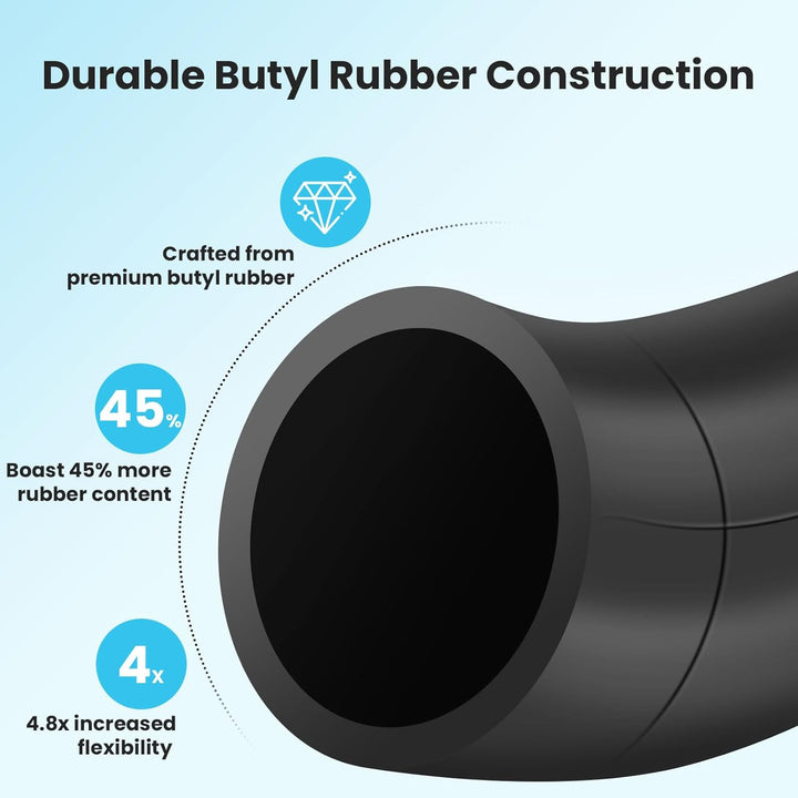 Rear 16×1.75/2.125 & Front 12×1.75/2.125/2.25 Tires and Inner Tube Fit for Bob Stroller Revolution Graco 3-Wheeler Gear Jogging Troller Models - Single and Double Stroller Tires Replacement