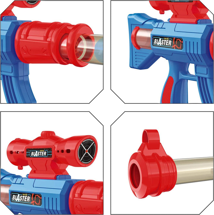 Shooting Game Toy for Age 6, 7, 8,9,10+ Years Old Kids, Boys - 2Pk Air Guns & Shooting Target & 24 Foam Balls - Ideal Gift - Compatible with Toy Guns