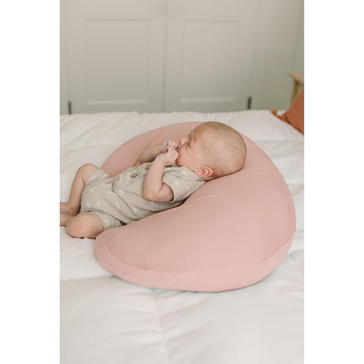 2 Pack Nursing Pillow Covers, Stretchy and Soft Nursing Cover for Breastfeeding, Pillow Slipcover for Baby Girls Boys Newborn (Pink Spring, Pink)