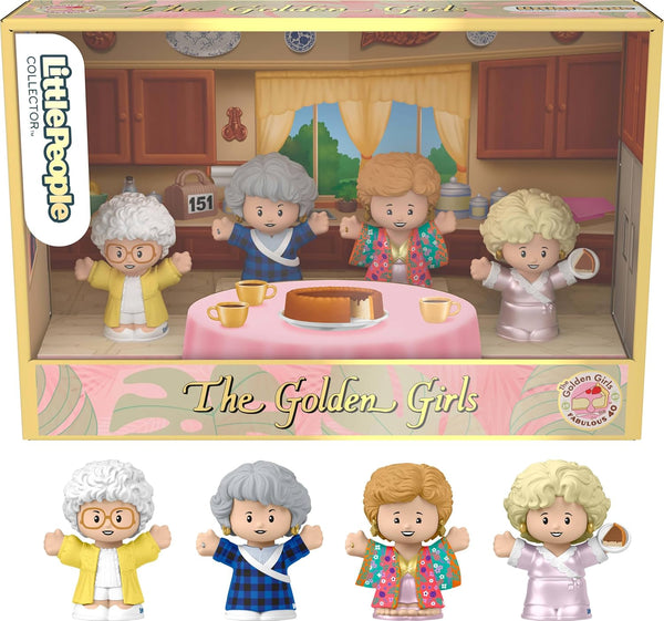​ the Golden Girls Late Night Cheesecake 40Th Anniversary Figure Set in a Display Gift Box for Adults & Fans