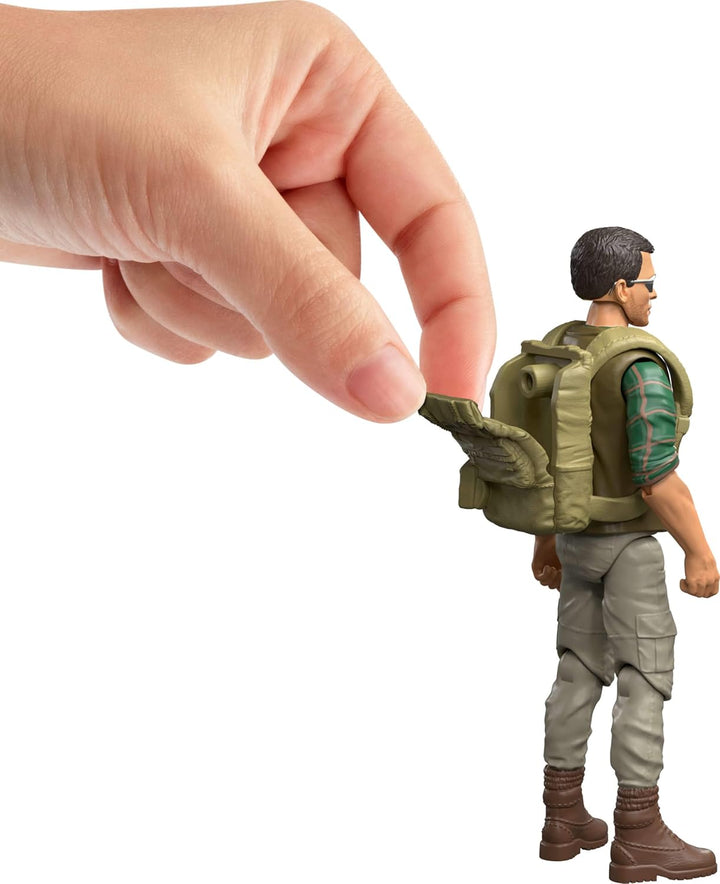 Jurassic World Rebirth Human & Dinosaur Figure Pack, Dr Henry Loomis & Pteranodon, Movie Accurate 3.75 Inch Scale, Posable Collectible
