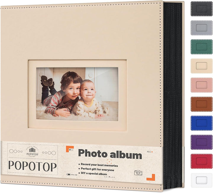 Photo Album 4X6 300 Pockets with Leather Hardcover Cover, Small Photo Album Holder Book with 50Pcs Pages for Family Travel Wedding Baby Gifts