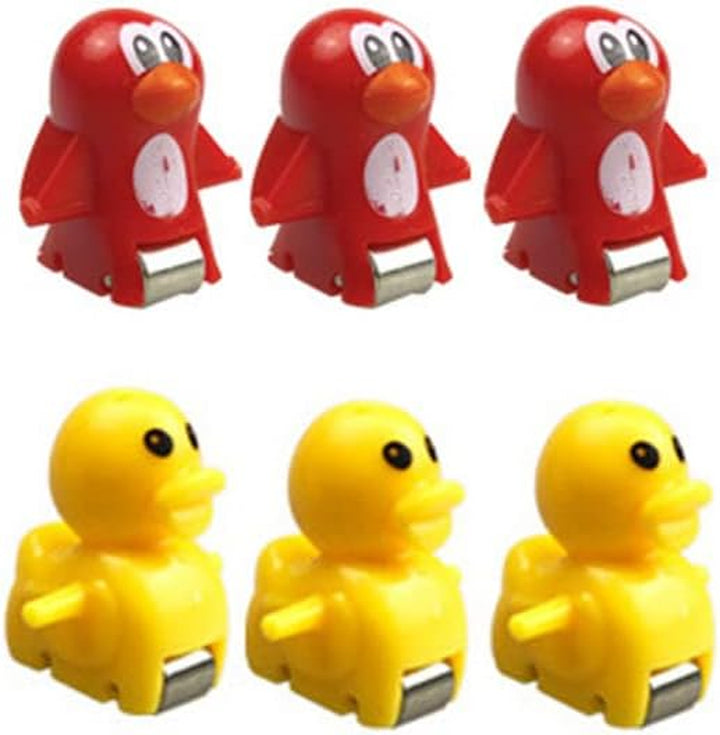 Extra Ducks for Slide Set, Accessory for Automatic Stair-Climbing Ducklings Cartoon Race Track, Escalator Toy, Fit the 1.5Cm/0.59Inch Track (6 Extra Ducks)