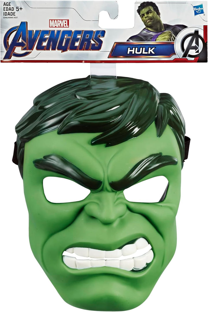 Marvel Hulk Hero Mask Toys, Classic Design, Inspired by Avengers Endgame, for Kids Ages 5 and Up