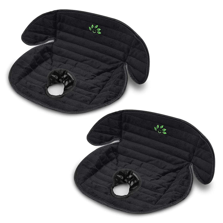 Piddle Pad Car Seat Protector,  Waterproof Liner Potty Training Pads Machine Washable Toddlers Car Seat Baby Infants Saver Cover Mat for Child Stroller, Dinner Chair (Black 2 Pack)