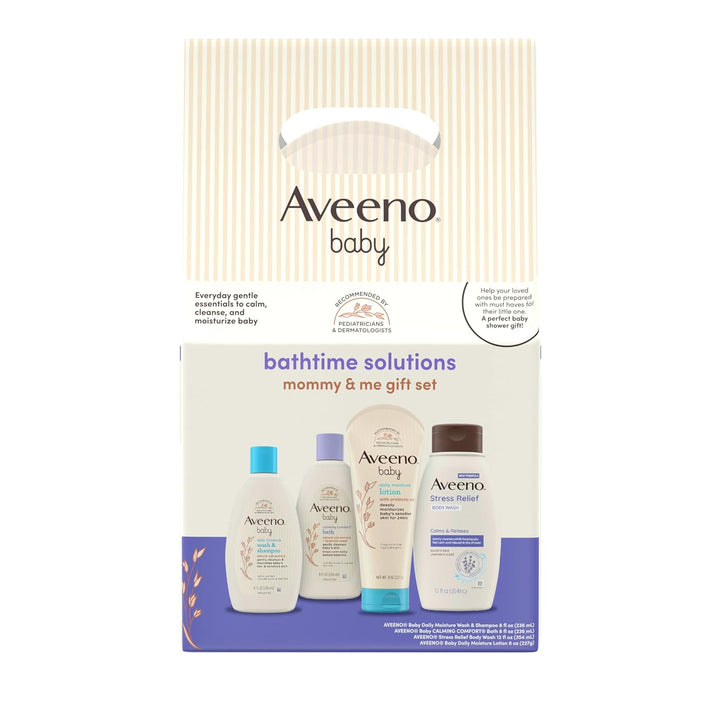 Welcome Little One Gift Set, Baby Skincare Set with Nourishing Baby Body Wash & Shampoo, Calming Bath Wash, All over Baby Wipes, Daily Moisturizing Lotion, & Baby Balm, 5 Items