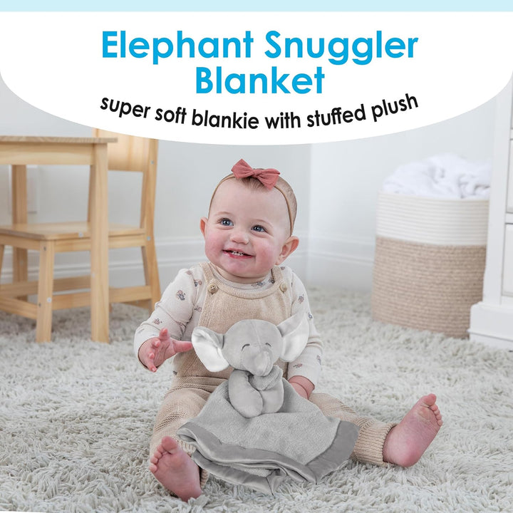 Carter'S Baby Blanket Unisex Loveys for Babies Essentials, Newborn Boys and Girls Security Blankets with Soft Minky Fabric, Snuggle Toy Plush Stuffed Animal - Grey Elephant