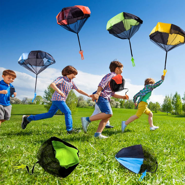 10 Pack Parachute Toy,Tangle Free Throwing Toy Parachute,Outdoor Toss It up Flying Toys for Kids,Gifts(5 Colors)