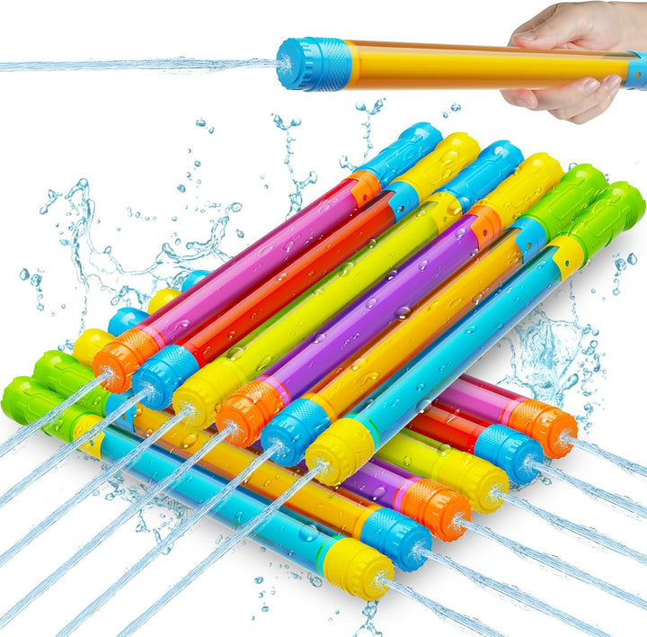 Water Gun Squirt Toys for Kids Adults: Shoot up to 40 Feet - Outdoor Super Blaster Water Guns for Kids Age 3-4-5-8-12 Bulk - Fun Water Squirter Toy for Swimming Pool Beach Summer outside Party Games