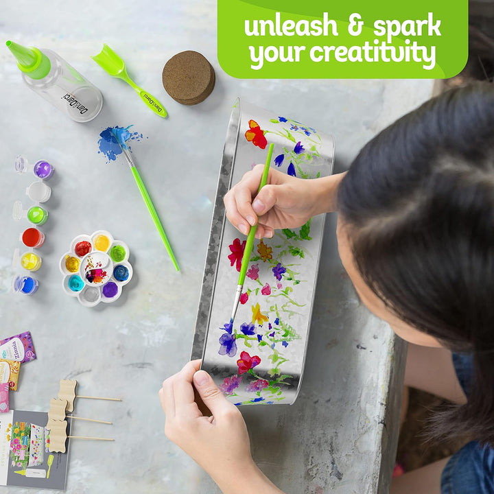 Paint & Plant Flower Growing Kit for Kids - Gift Ideas Age 5 6 7 8-12 Year Old Girl - Birthday Crafts Gifts for Girls & Boys, Fun Children Gardening Kits, Art Projects for Ages 5-12 Years